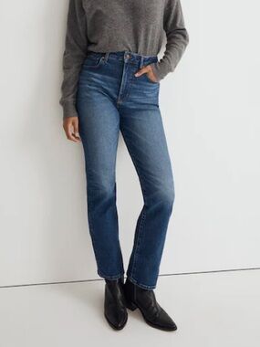 Madewell 90s Straight Denim Blue Jeans Size 28 Tall 28T